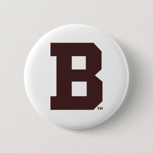 Brown B Button