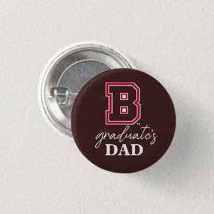 Brown B Button