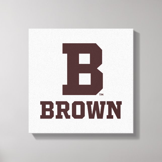 Brown | B Canvas Print (Front)