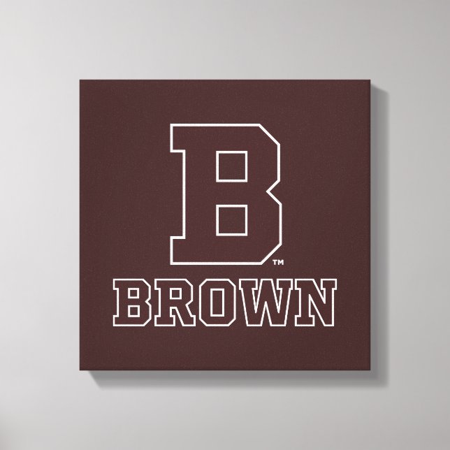 Brown | B Canvas Print (Front)