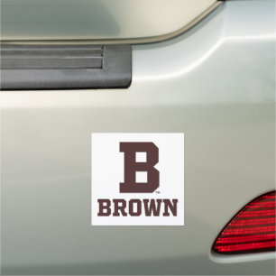 Brown B Car Magnet