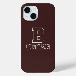 Brown   B iPhone 15 Case