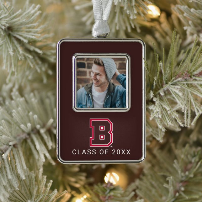 Brown B Christmas Ornament (Tree)
