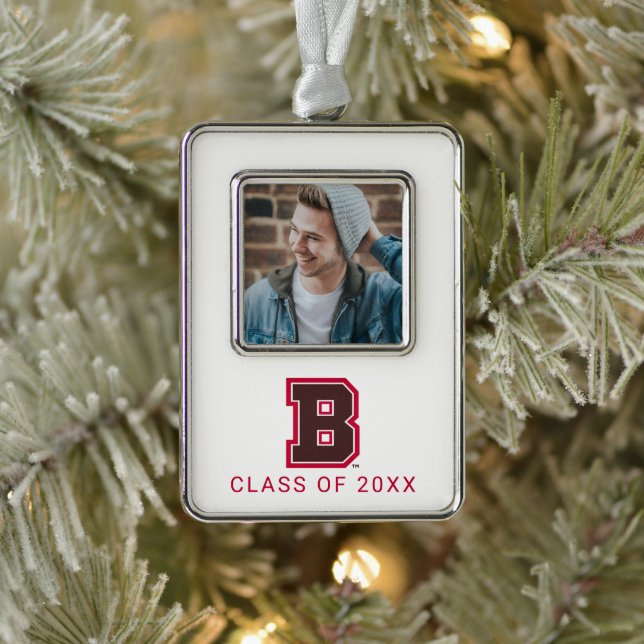 Brown B Christmas Ornament (Tree)