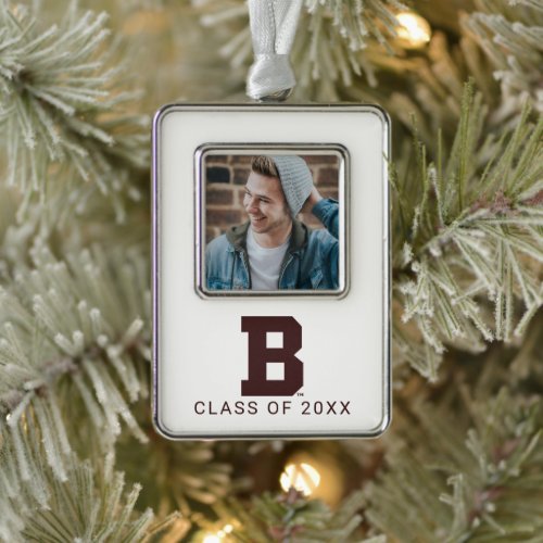 Brown B Christmas Ornament