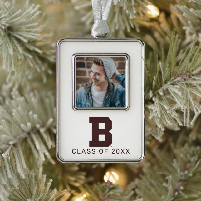 Brown B Christmas Ornament (Tree)