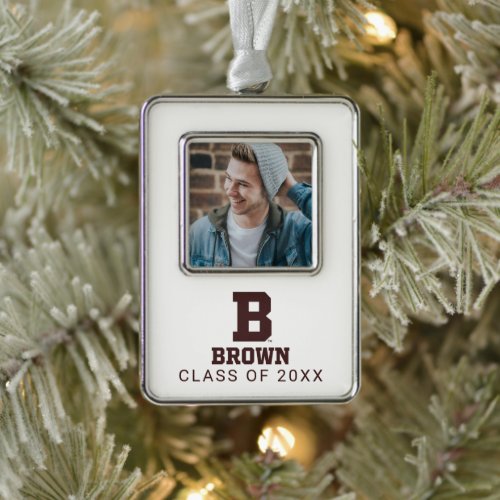 Brown  B Christmas Ornament