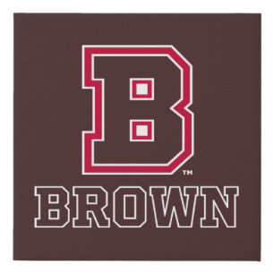 Brown   B Faux Canvas Print