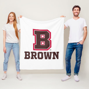 Brown B Fleece Blanket