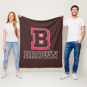 Brown B Fleece Blanket