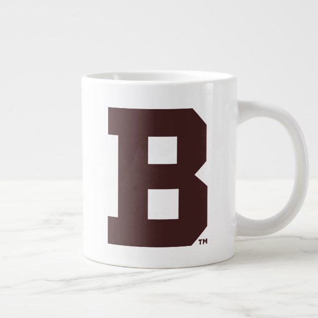 Brown B Giant Coffee Mug (Right)