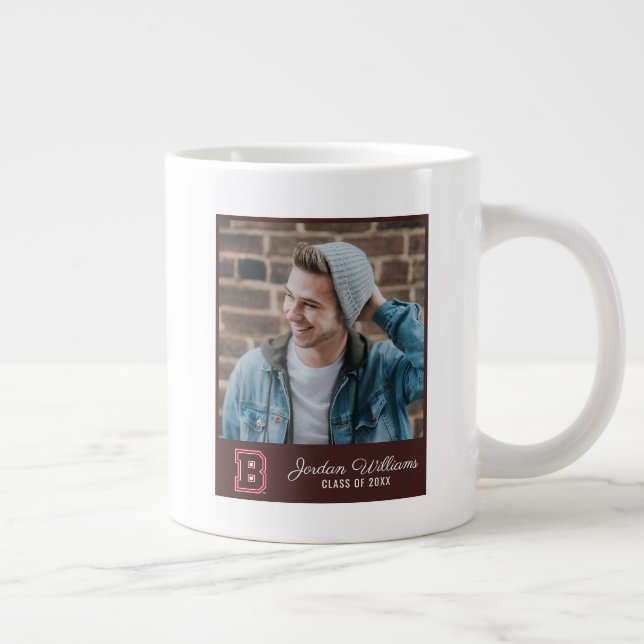Brown B Giant Coffee Mug (Right)