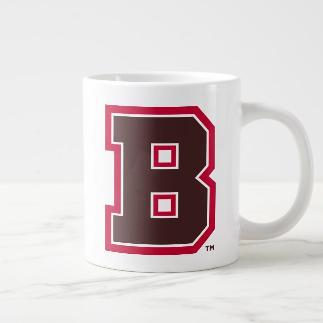 Brown B Giant Coffee Mug (Right)