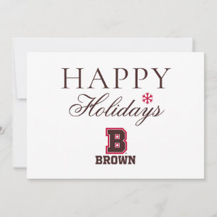 Brown   B Holiday Card