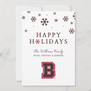 Brown B Holiday Card