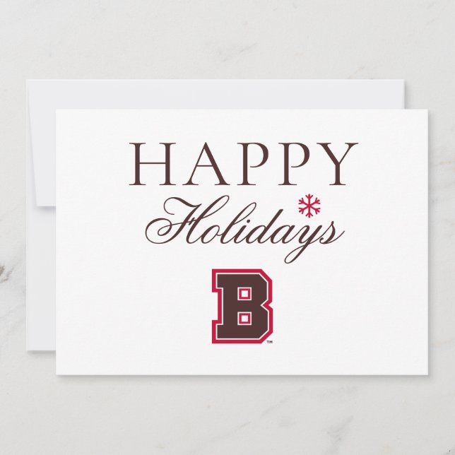 Brown B Holiday Card (Front)