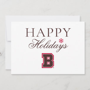 Brown B Holiday Card