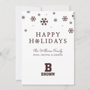 Brown   B Holiday Card