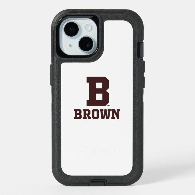 Brown | B iPhone 15 Case (Back)