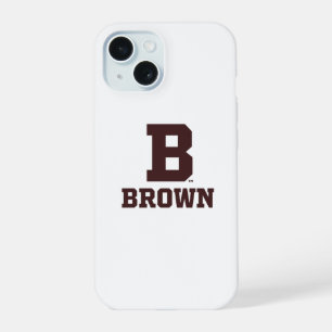 Brown B iPhone 15 Case