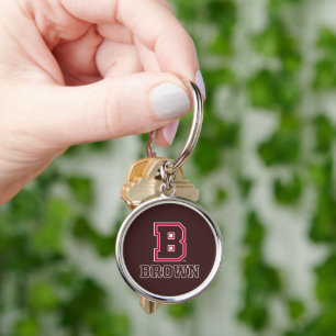 Brown   B Keychain