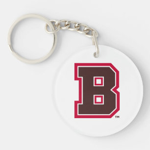 Brown B Keychain