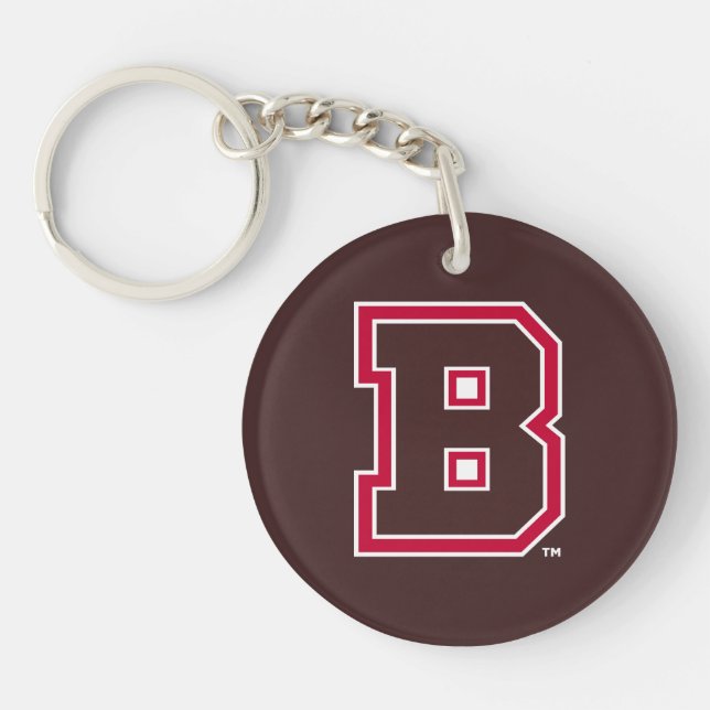 Brown B Keychain (Front)