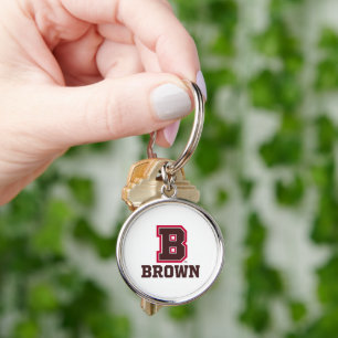 Brown B Keychain