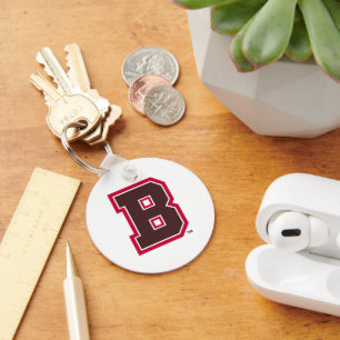 Brown B Keychain