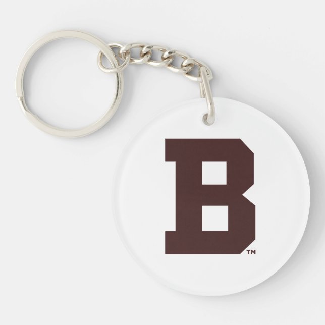 Brown B Keychain (Front)