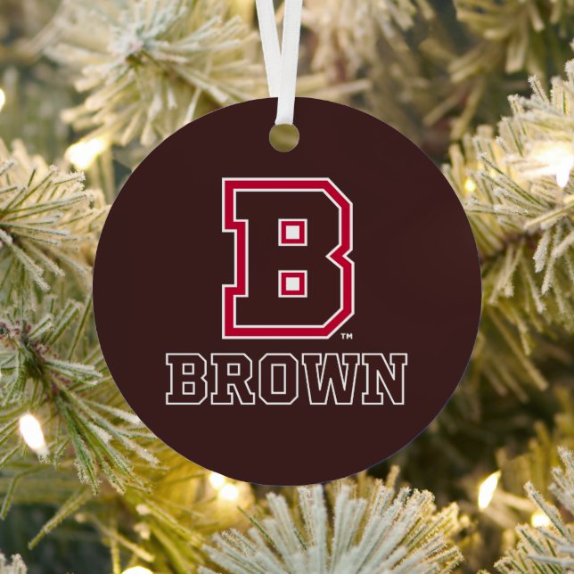 Brown | B Metal Ornament (Insitu)