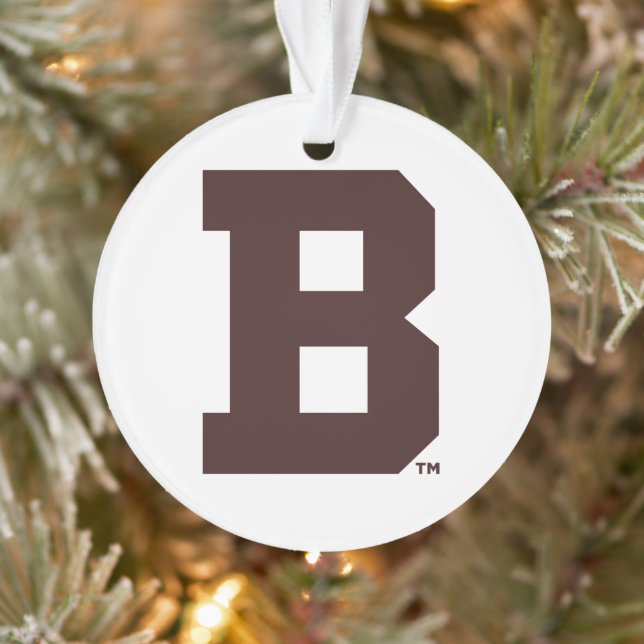 Brown B Ornament (Tree)