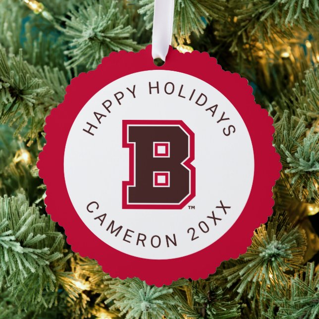 Brown B Ornament Card (Insitu (Tree))