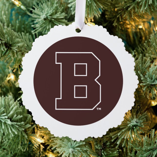 Brown B Ornament Card (Insitu (Tree))