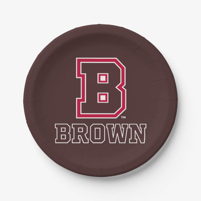Brown | B Paper Plates (Front)