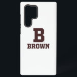 Brown | B Samsung Galaxy S22 Ultra Case<br><div class="desc">Check out these Brown University designs! Get all the latest Brown Bear gear here. All of these Zazzle products are customizable with your class year,  name,  and club. These products make perfect gifts for the Brown University student,  alumni,  family,  friend,  or fan in your life.</div>