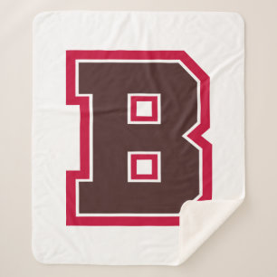 Brown B Sherpa Blanket