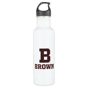 Brown B Stainless Steel Water Bottle