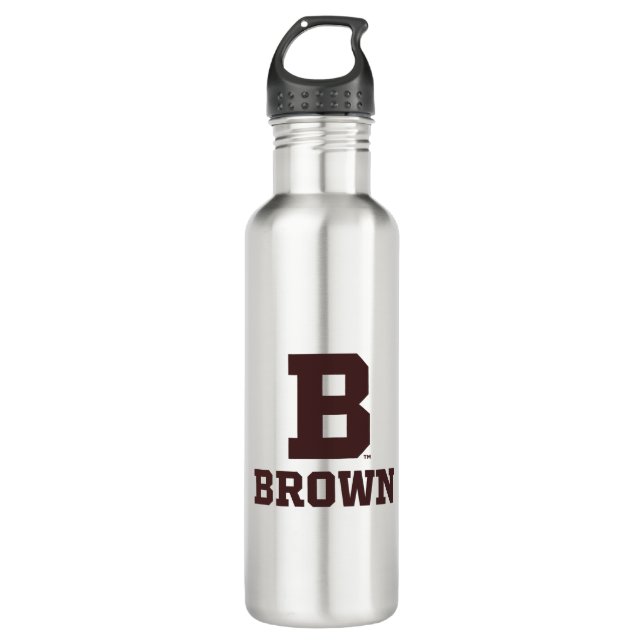 Brown | B Stainless Steel Water Bottle (Front)