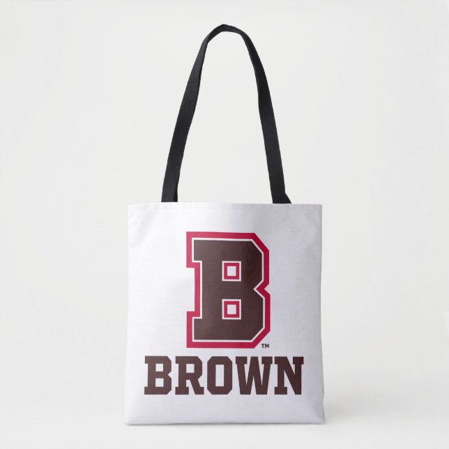 Brown | B Tote Bag (Front)