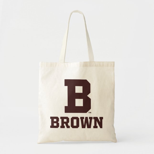 Brown | B Tote Bag (Front)