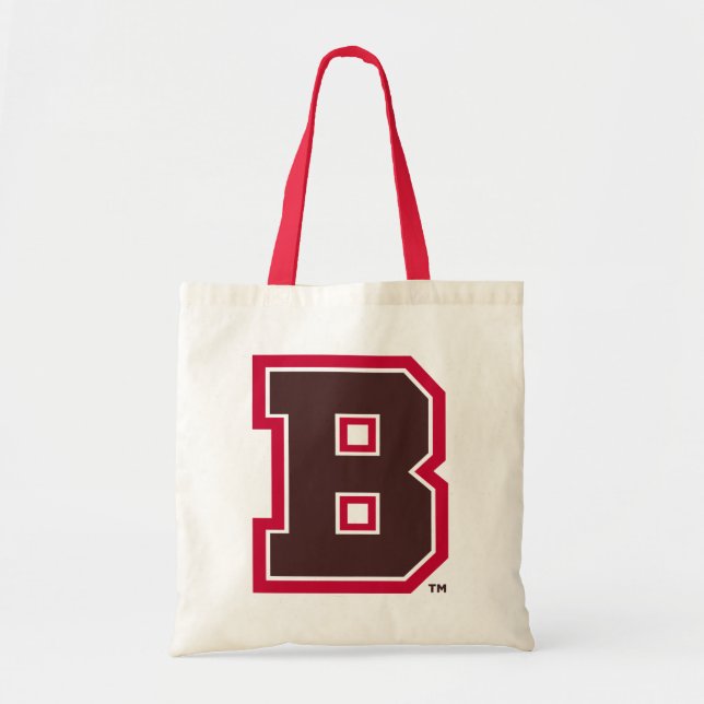 Brown B Tote Bag (Front)