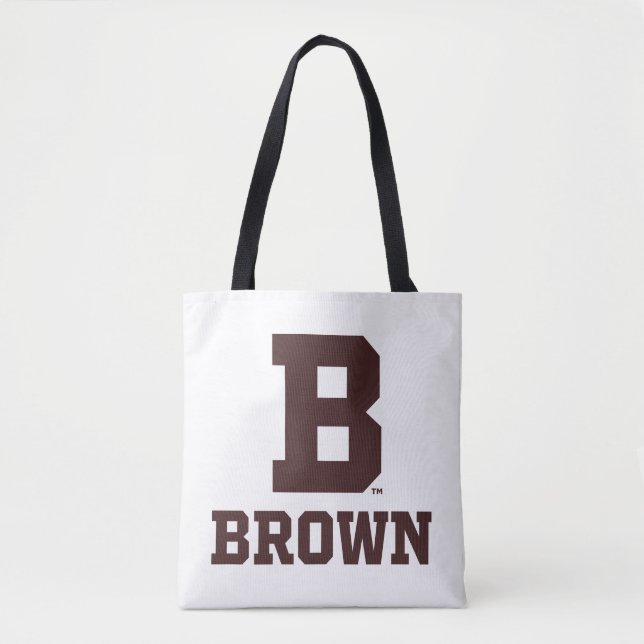 Brown | B Tote Bag (Front)