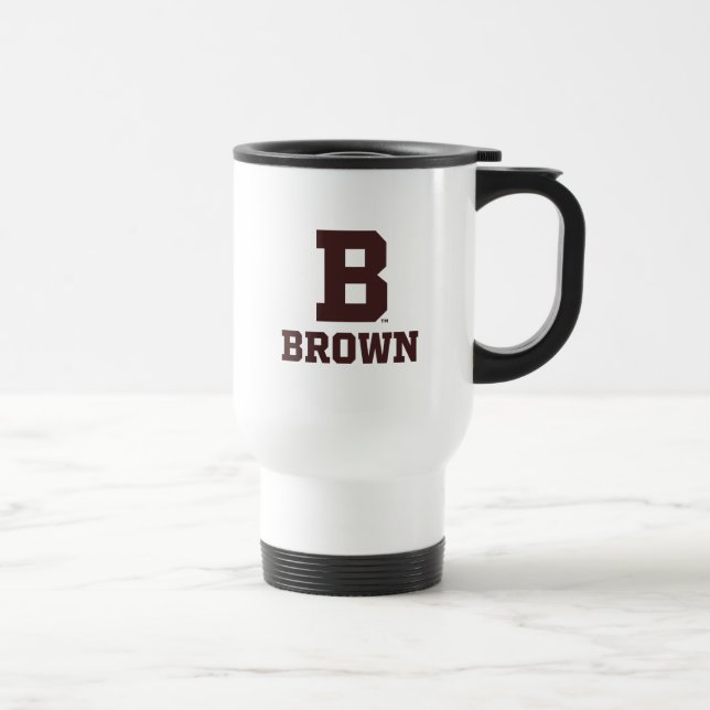 Brown | B Travel Mug (Right)
