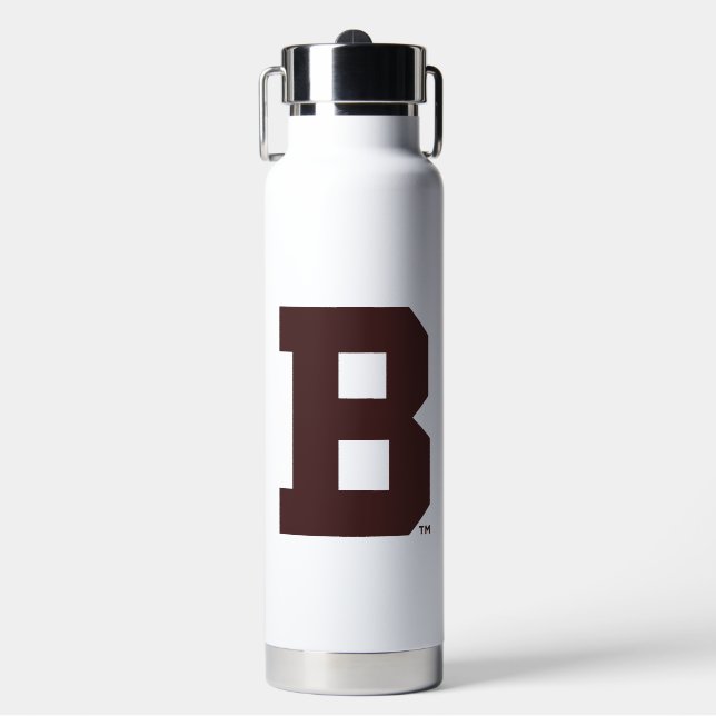 Brown B Water Bottle (Front)