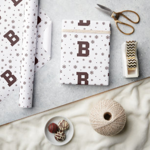 Brown B Wrapping Paper
