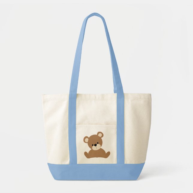 Brown Baby Bear Tote Bag (Front)