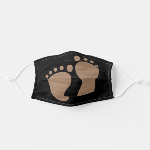 Brown Baby Feet  Face Mask
