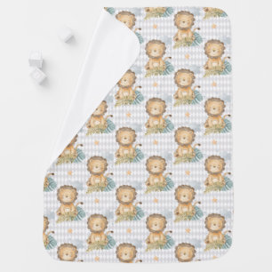 Brown Baby Lions Blanket