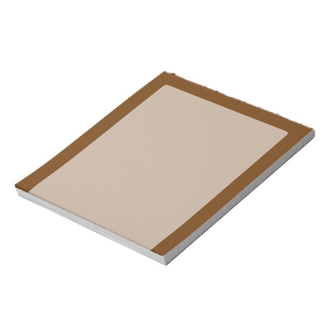 Brown Background Color You Can Customize Notepad (Rotated)